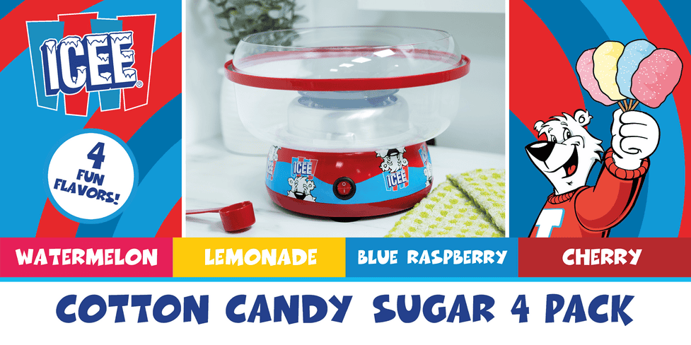 ICEE Cotton Candy Sugar - 4 Pack - USA Fizz